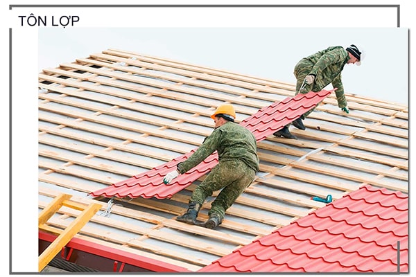 Tôn lợp mái là hợp kim của thép với vài thành phần khác như kẽm, sillic…