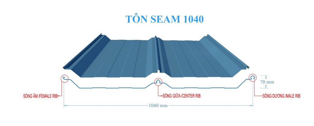 Tôn seamlock 1040