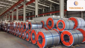 Tôn kẽm lạnh Đông Á có một lớp mạ hợp kim bao gồm nhôm, kẽm và silic