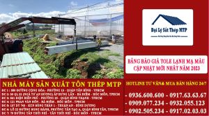 Bảng báo giá tole lạnh mạ màu