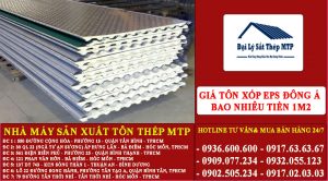 Giá Tôn Xốp EPS Đông Á bao nhiêu tiền 1m2