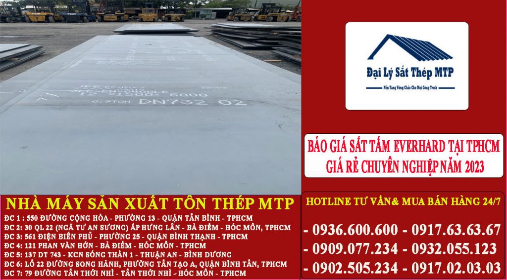 Báo giá Sắt tấm Everhard tại TPHCM giá rẻ chuyên nghiệp năm 2024