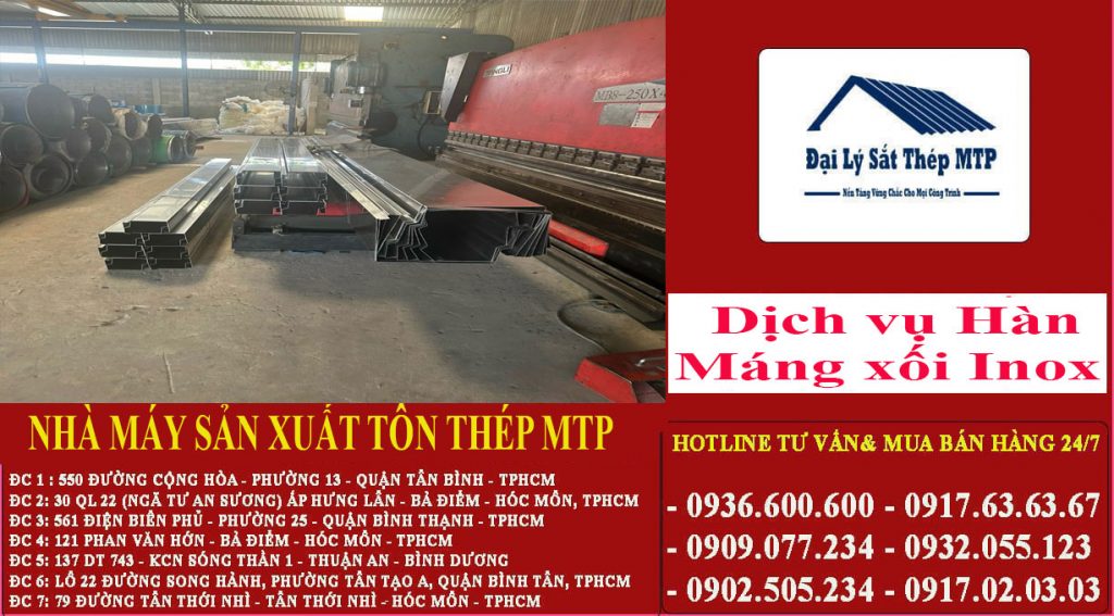 Dịch vụ Hàn Máng xối Inox