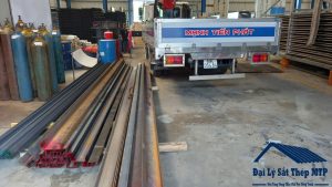 Bàn giao 25 tấn Thép hình cho xưởng chế tạo Lò Hơi