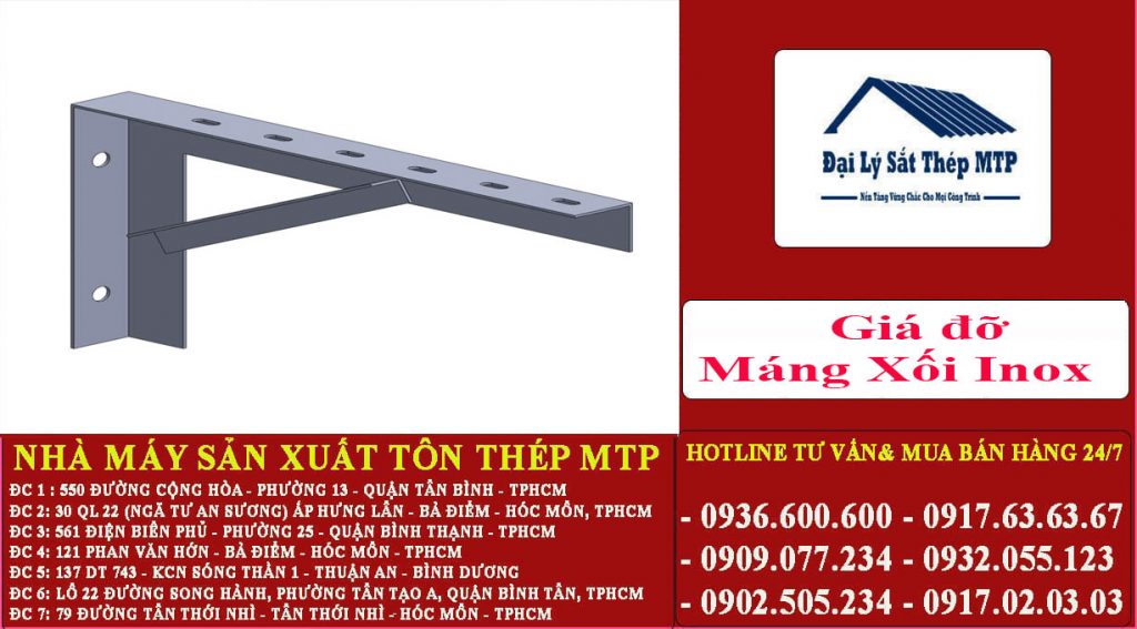 Giá đỡ Máng Xối Inox