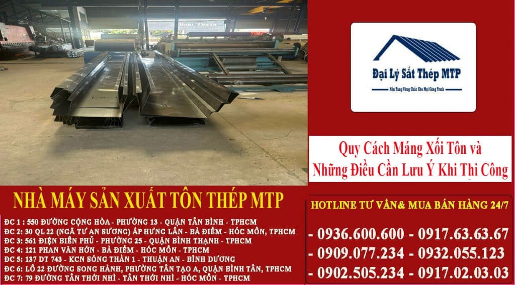 Quy Cách Máng Xối Tôn và Những Điều Cần Lưu Ý Khi Thi Công