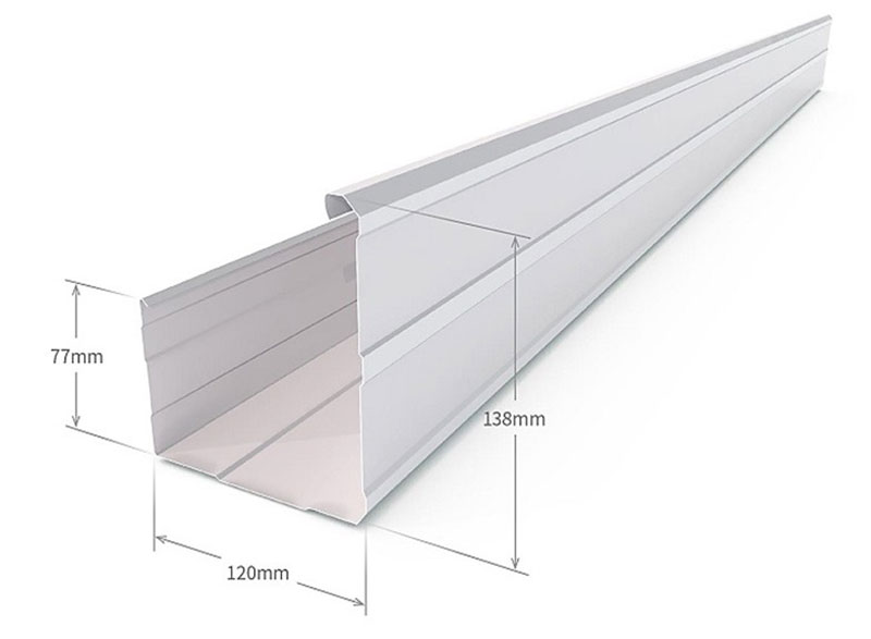 Bảng kích thước máng xối tôn chi tiết