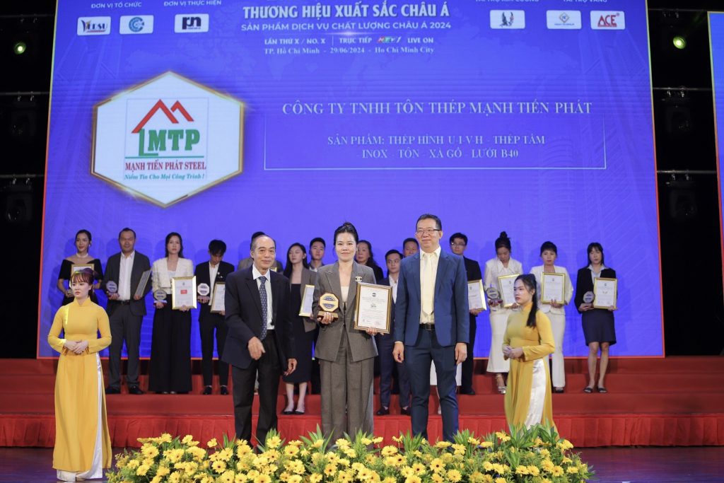 Đại Lý Sắt Thép Mạnh Tiến Phát vươn lên với Huy Chương Vàng "Top 10 Thương Hiệu Xuất Sắc Châu Á 2024" - Ảnh 3